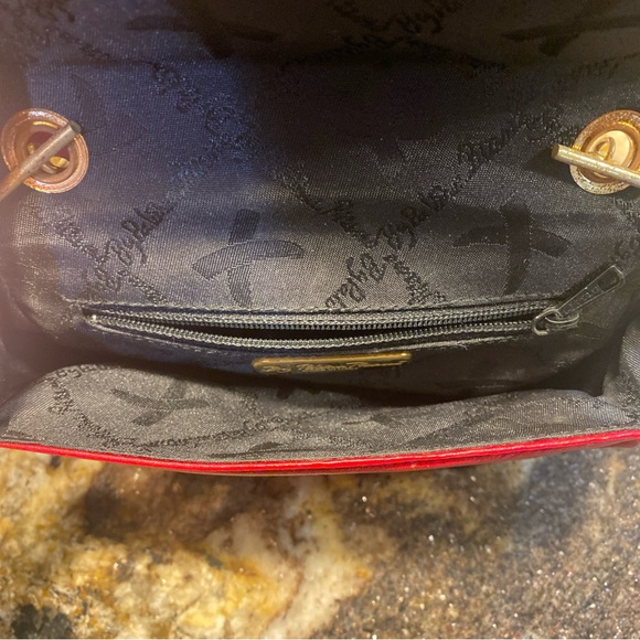 Vintage Paloma Picasso Scarlet Crossbody Bag with Gold Accent - Picture 6 of 10